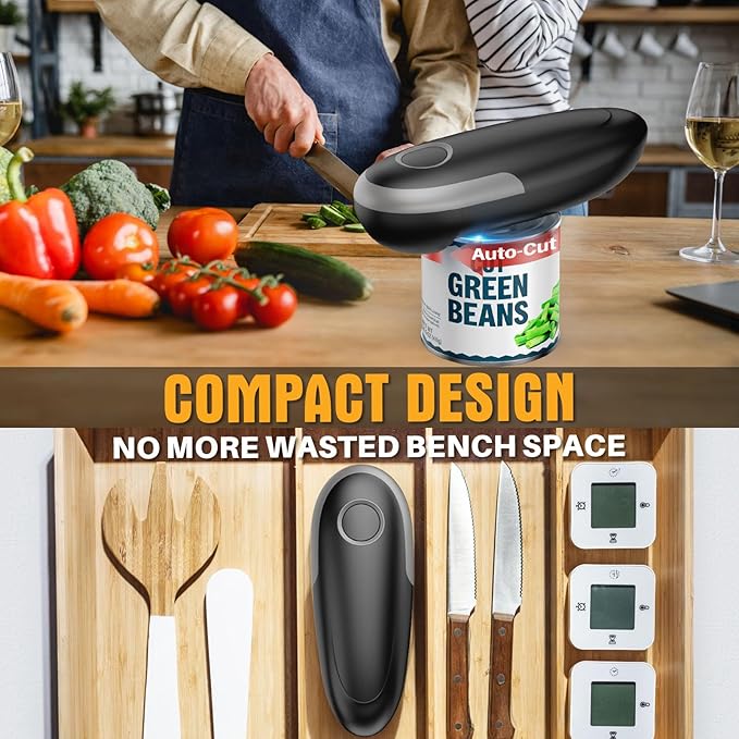 Electric Can Opener, One-Touch Automatic Can Opener - Image 9