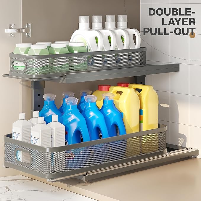 2 Pack 21IN-Depth Under Sink Organizer - Image 4