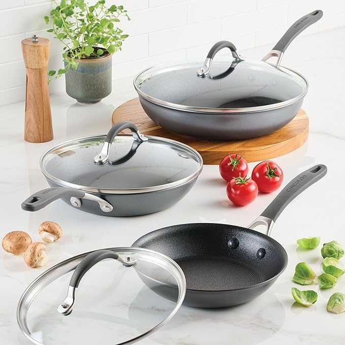Circulon A1 Series with ScratchDefense Nonstick Induction Frying Pan Set - Image 2