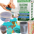 Reusable Silicone Can Lids – 2.6 Inch Can Covers by BasicHaus