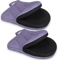 1 Pair Short Oven Mitts by Qulable