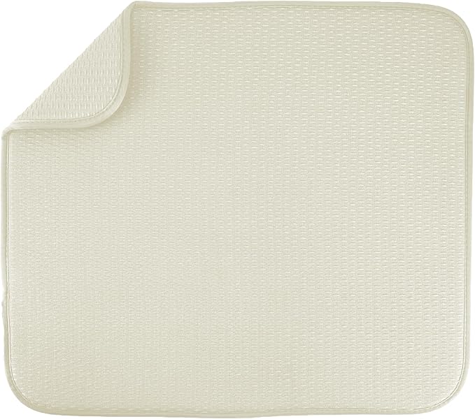 S&T INC. Dish Drying Mat, 16” x 18”, Absorbent Microfiber Kitchen Counter Mat by STINC