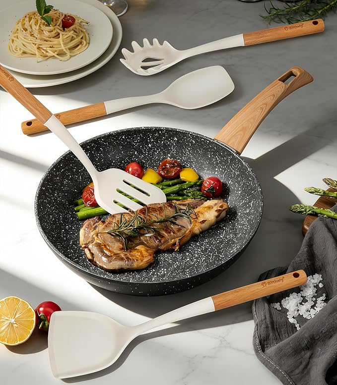 Large Silicone Kitchen Utensils Set, Heat Resistant and BPA Free Silicone - Image 2