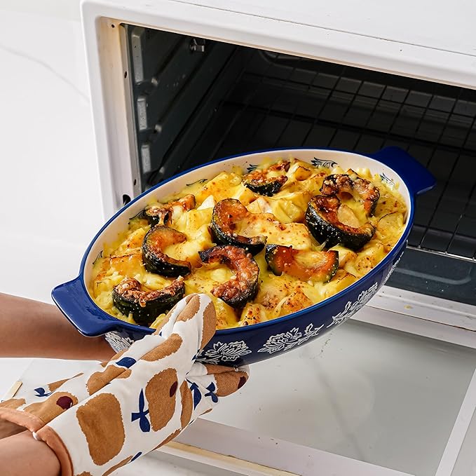 Wisenvoy Casserole Dish Baking Dish Ceramic Au Gratin Baking Dish Lasagna Pan - Image 5