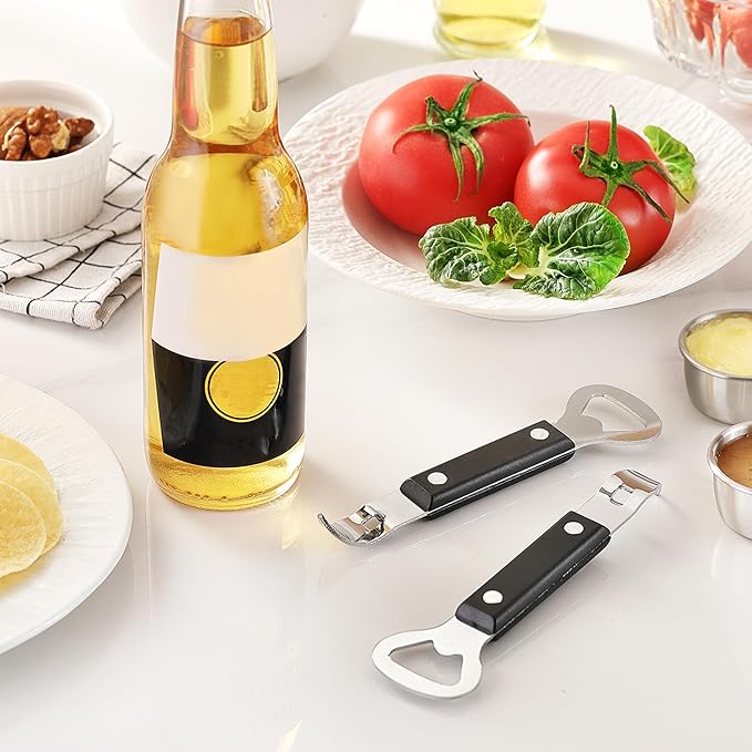 2PCS Bottle Opener, JINLIFA Stainless Steel Manual Can Punch Bottle Cap Beer - Image 7