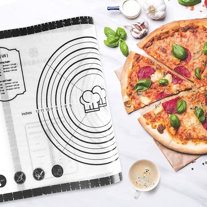 Silicone Baking Pastry Mat, Non-slip Food Grade Dough Rolling Mat - Image 2