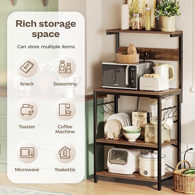 SUPERJARE Kitchen Bakers Rack - Image 6