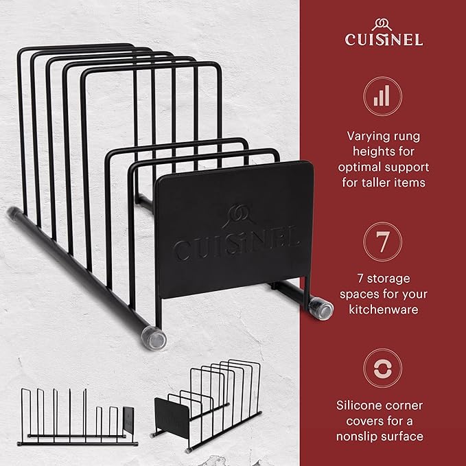 Cuisinel Pot Lid and Dish Organizer Rack - Image 2