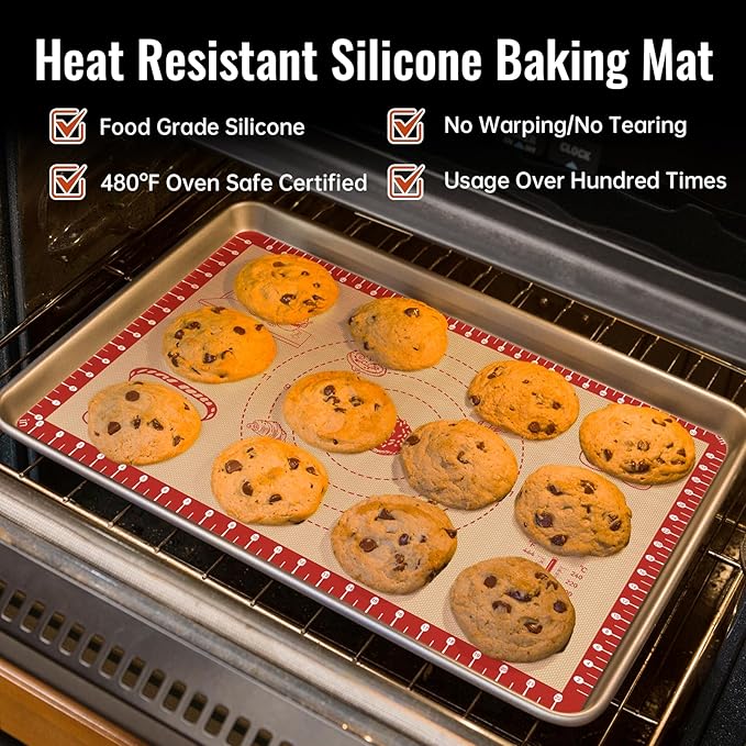 Extra Thick Silicone Mat for Baking, Silicone Baking Mat - Image 6