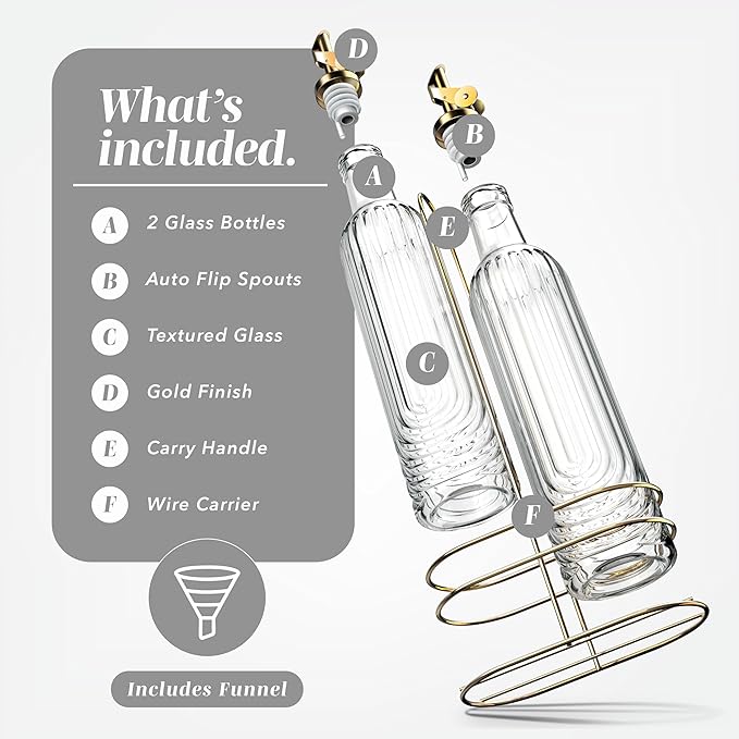 COOK WITH COLOR Glass Olive Oil Bottle Dispenser - Image 2