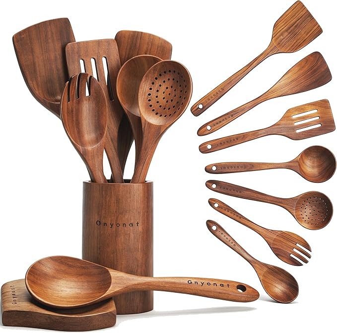 Wooden Spoons for Cooking by Gnyonat