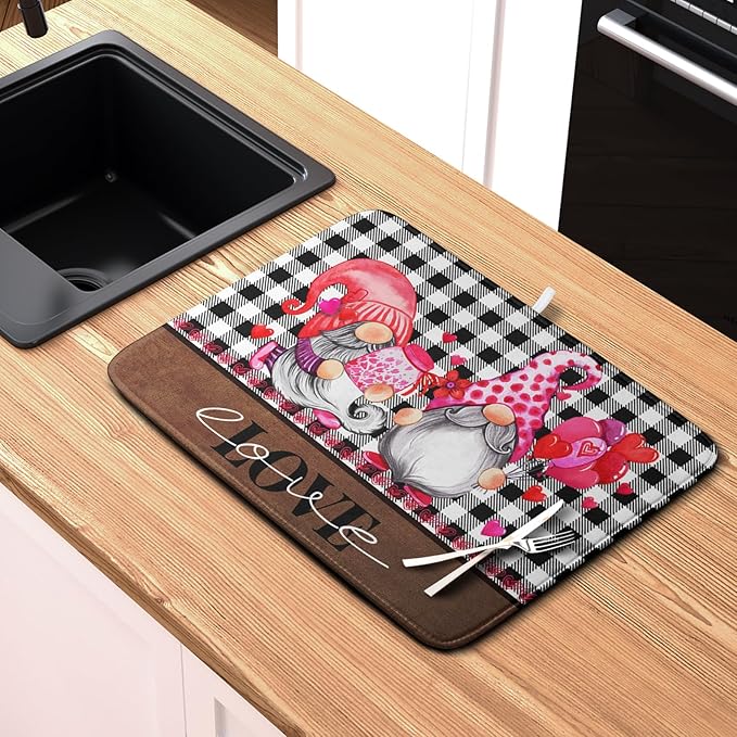 Valentine's Day Dish Drying Mats - Image 6