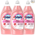 Dawn Ultra Gentle Clean Dishwashing Liquid Dish Soap, Pomegranate and Rose Water Scent, 34 Fl Oz (Pack of 3)