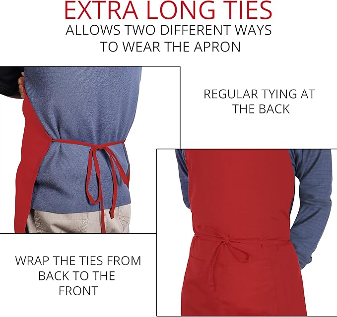 Utopia Kitchen 2 Pack Bib Apron, Adjustable - Image 6