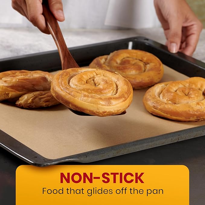 Quarter Sheet Pans 8x12 Inch Pack of 120 Parchment Paper Baking Sheets by - Image 7