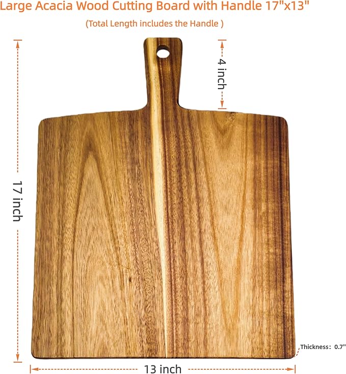 Large Acacia Wood Cutting Board - Image 9