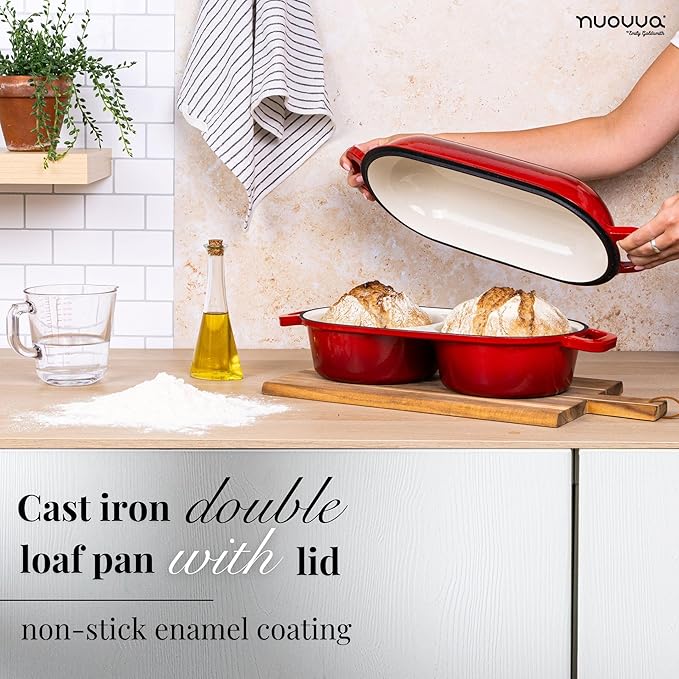 Dutch Oven For Sourdough Bread Baking – Enamelled Cast Iron Bread Loaf Pot – - Image 5