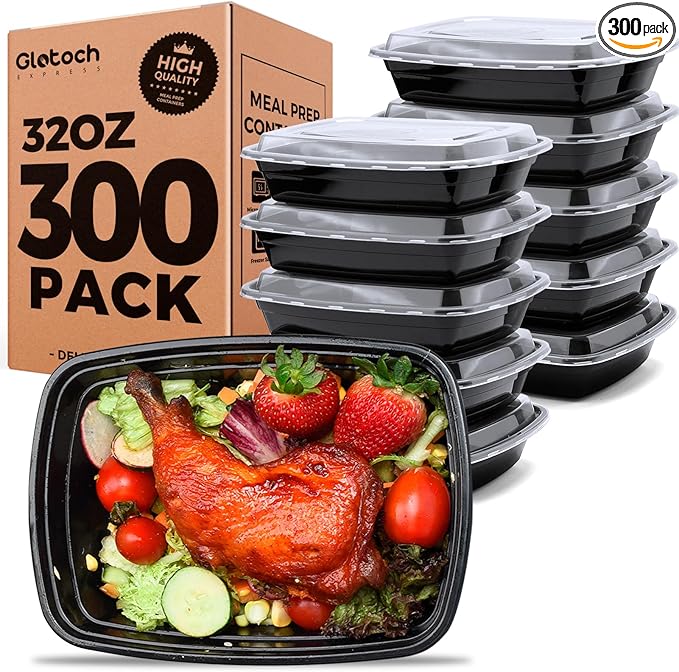 Glotoch Meal Prep Containers 1-Compartment by GlotochExpress