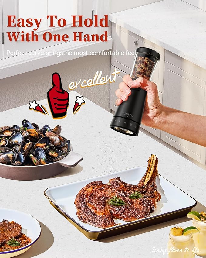 Electric Salt and Pepper Grinder Set - Image 3