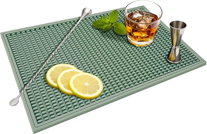 ZJWZLG Bar Mat - Premium 18"X12" Rubber Bar Mats by ZJWZLG