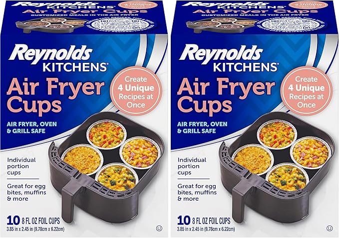 Reynolds Kitchens Air Fryer Cups, Easily Cook Individual Air Fryer Food and by ReynoldsConsumerProducts