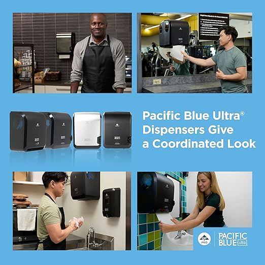 Pacific Blue Ultra 8" High-Capacity Mechanical Paper Towel Dispenser by GP PRO - Image 11