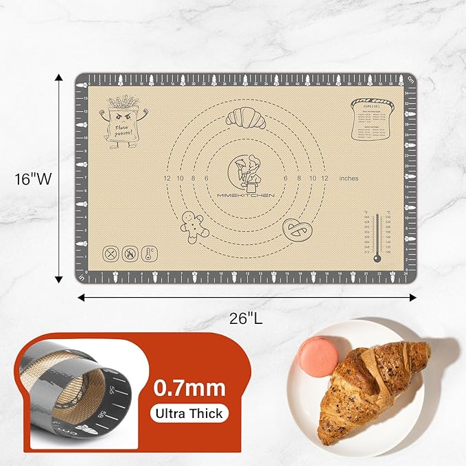 Extra Thick Silicone Mat for Baking Macaron, Silicone Baking Mat - Image 3