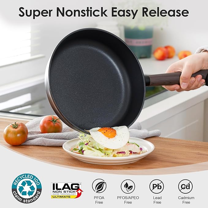 SENSARTE 13Pcs Pots and Pans Set Nonstick Cookware Set Kitchen Cooking Frying - Image 3