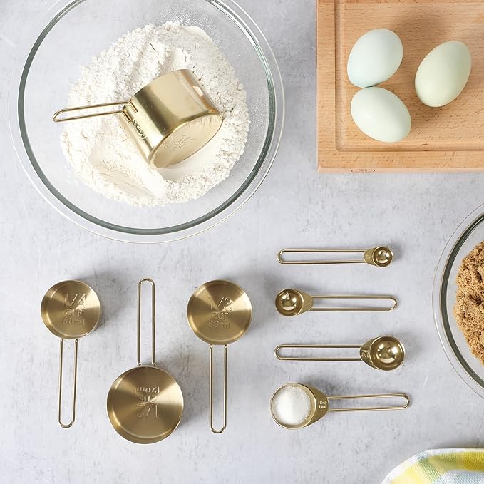 Martha Stewart Richburn 4-Piece Gold Stainless Steel Measuring Spoons Set – - Image 2