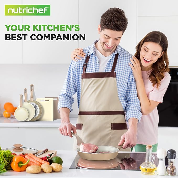 NutriChef 75-Piece Non-Stick Pots and Pans Set, Complete Ceramic Cookware Set - Image 7