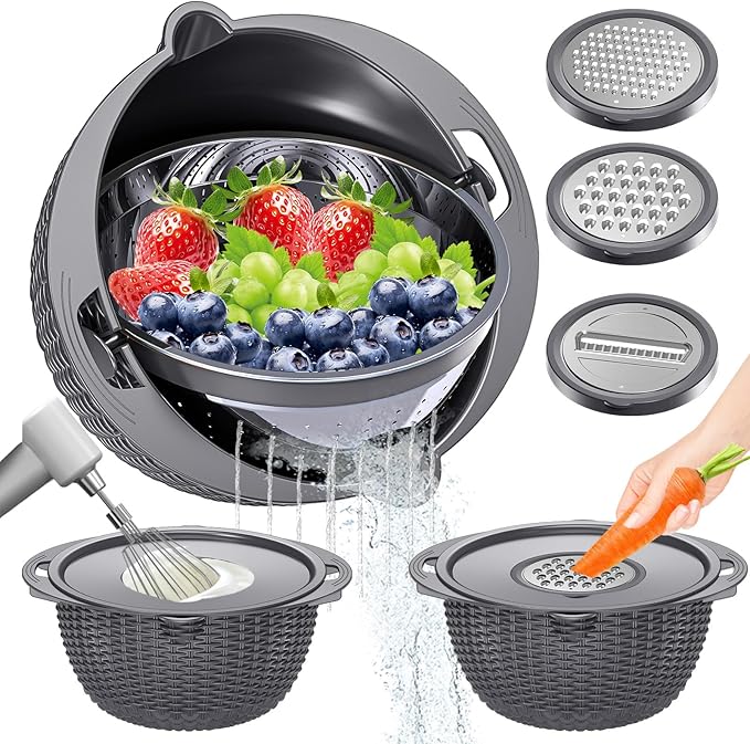 4-1 Colander with Lid Set by UTTKOJ
