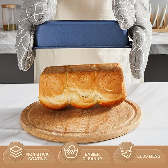 HONGBAKE Bakeware Sets, Baking Pans Set, Nonstick Oven Pan - Image 4
