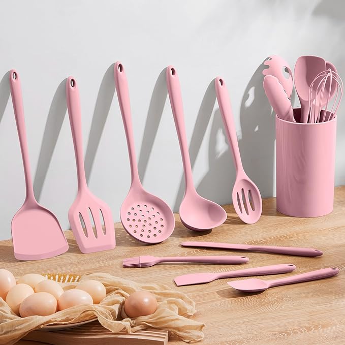 Homikit 15-Piece Kitchen Utensil Set, Silicone Cooking Utensils Spatula Set - Image 6