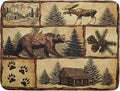 Vintage Bear Moose Dish Drying Mat 18x24 Inch Country Cabin Absorbent Dish by Giwawa