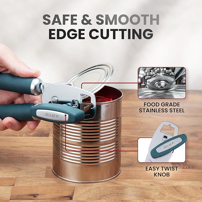 Zulay Kitchen Heavy Duty Stainless Steel Can Opener Manual - Image 4