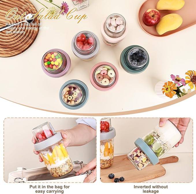 Wells 6 Pack Overnight Oats Containers - Image 6