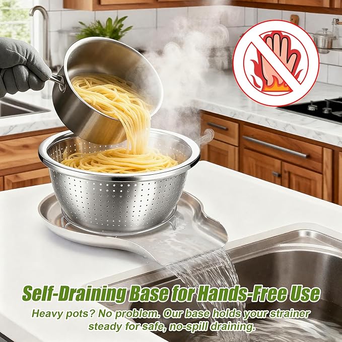Palksky Stainless Steel Colander Set - Image 8