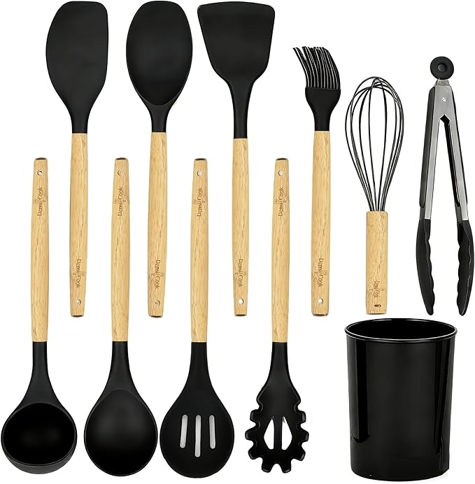 Silicone Cooking Utensils Set by Unknown