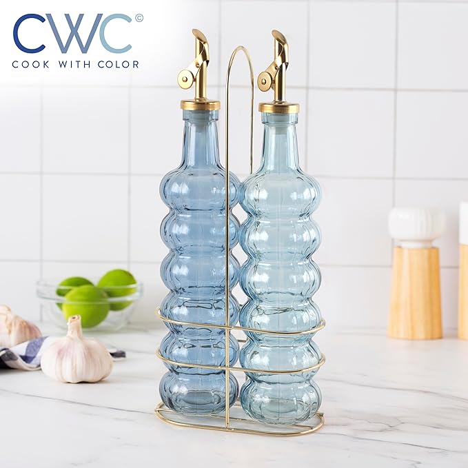 COOK WITH COLOR Glass Olive Oil Bottle Dispenser - Image 6