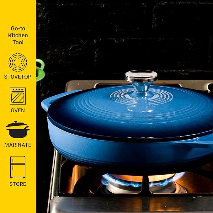 Lodge Essential Enamel Braiser - Image 3