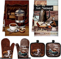 Jingmore 6 Pcs Kitchen Decor Set Accessorie Farmhouse Kitchen Towels Pot by Jingmore
