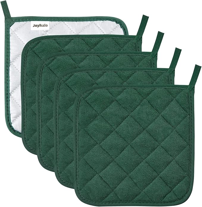 Pot Holders Buffalo Plaid Cotton Heat Resistant Potholder, Pot Holder, Hot Pads by Joyhalo