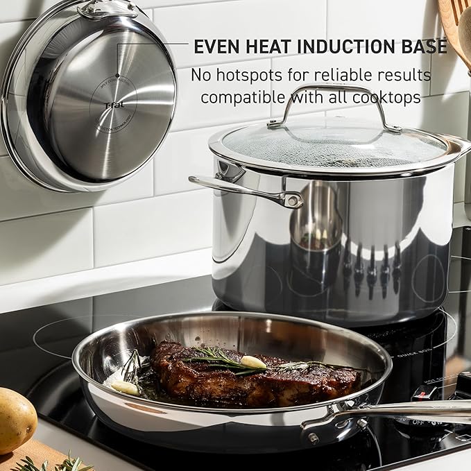 T-Fal Pro Tri-Ply Stainless Steel Saute Pan - Image 5