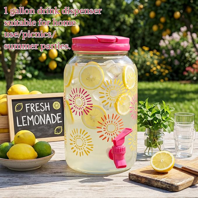 Havawish 2 Pcs 1 Gallon Plastic Beverage Dispenser - Image 2