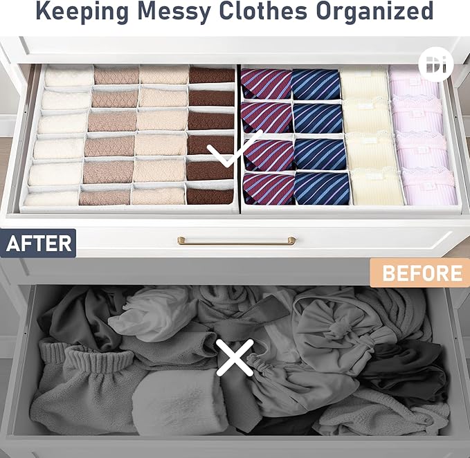 Joyoldelf Drawer Organizer 4 Pack - Image 5