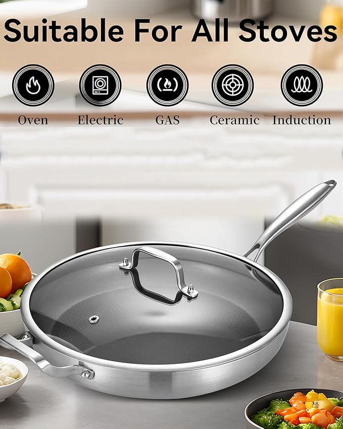 14-Inch Nonstick Hybrid Frying Pan - Image 5