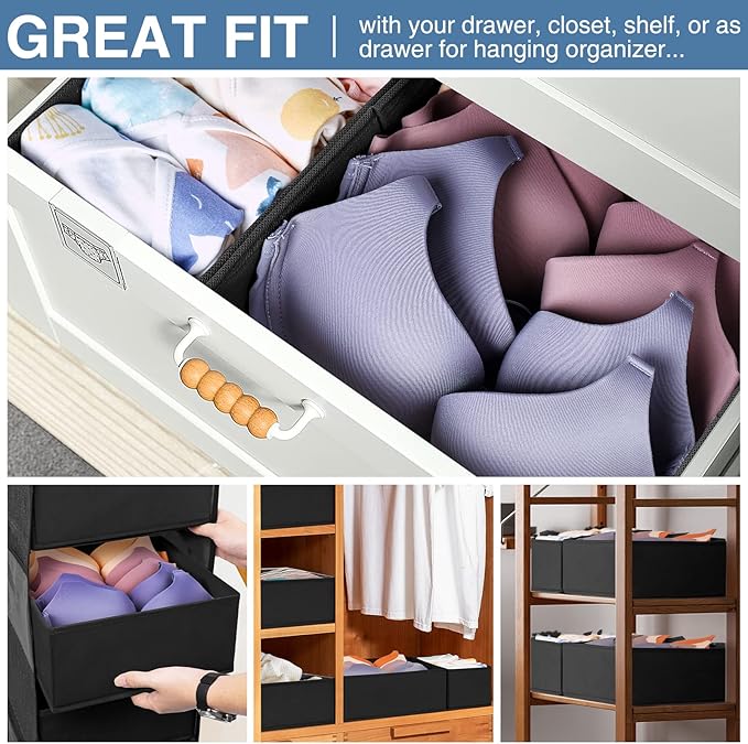 Criusia Drawer Organizer Clothes 12 Pack - Image 4