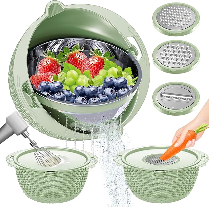 4-1 Colander with Fruit Bowl Set by UTTKOJ