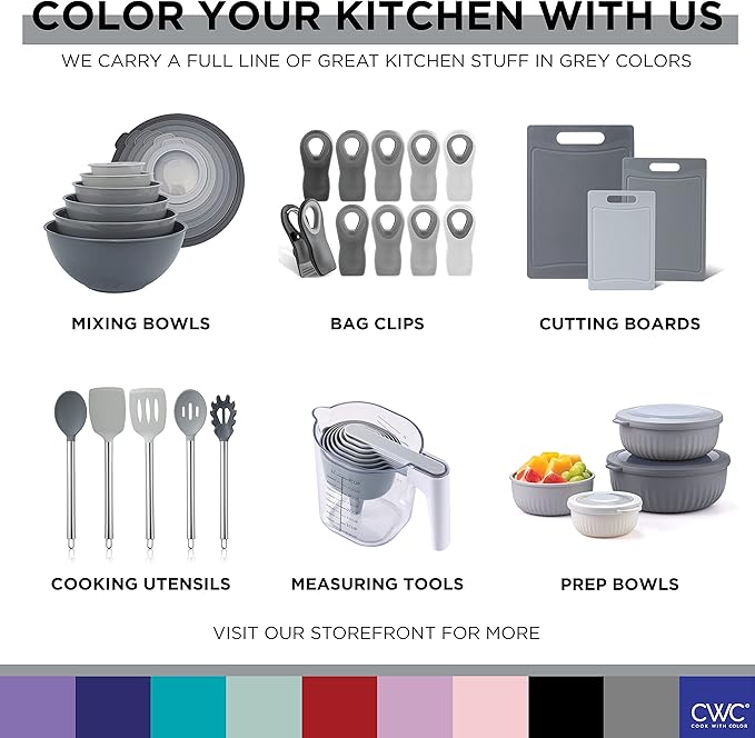 COOK WITH COLOR Stainless Steel Mixing Bowls Set - Image 8