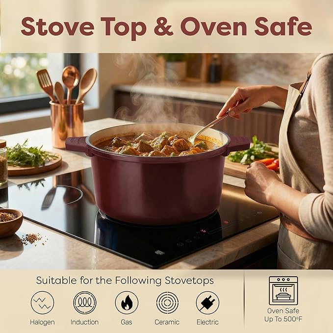 Gotham Steel 5 Qt Lightweight Dutch Oven Pot - Image 7